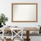Amanti Art Non-Beveled Wood Wall Mirror, Florentine Gold Frame